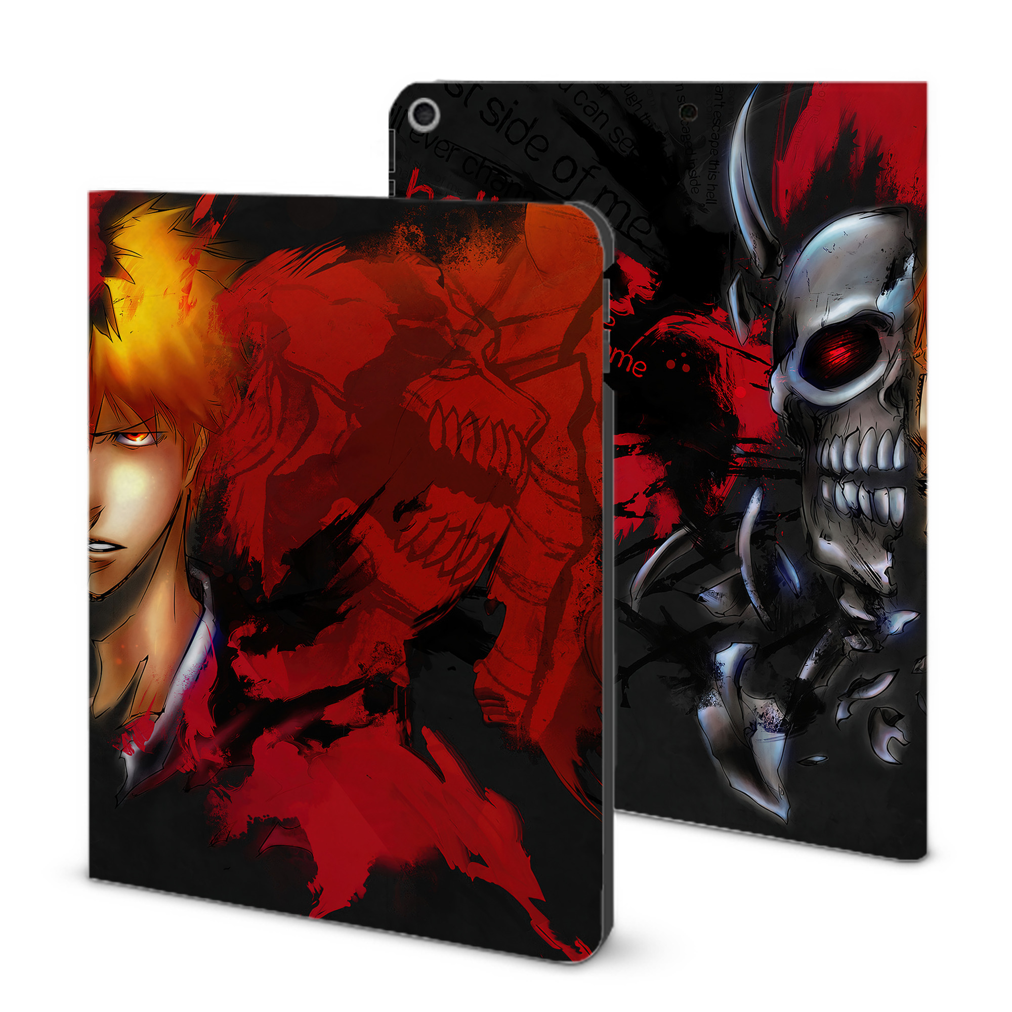 （画像用） ブリーチ BLEACH IPad ケース ブック型 PUレザー TPU 耐衝撃 軽量 薄型 ペン収納なし 全面保護 IPad 各モデル対応